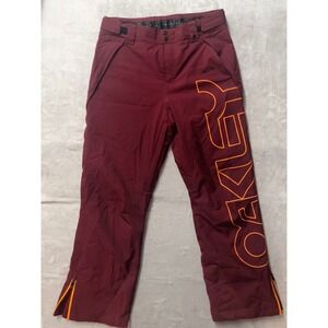 Oakley Cedar Ridge 2L Snowboard Ski Snowpants Red Men's Size Small